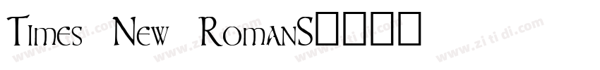 Times New RomanS字体转换